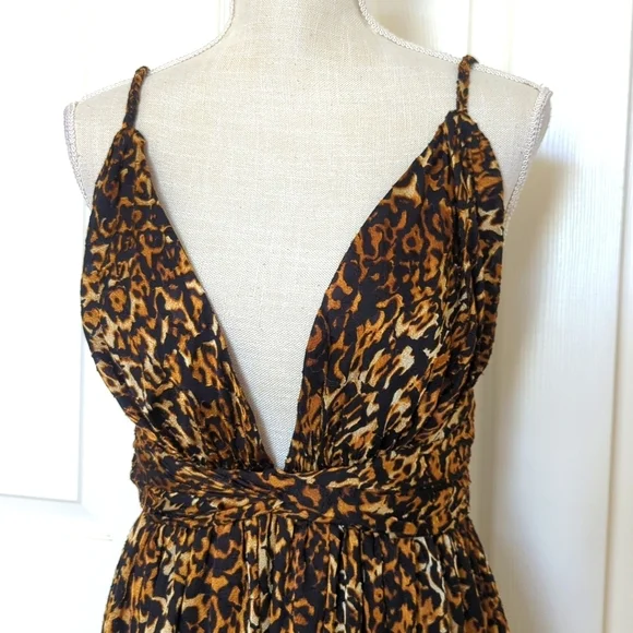 Ronny Kobo Edita Leopard Animal Print Maxi Dress - Picture 5 of 10